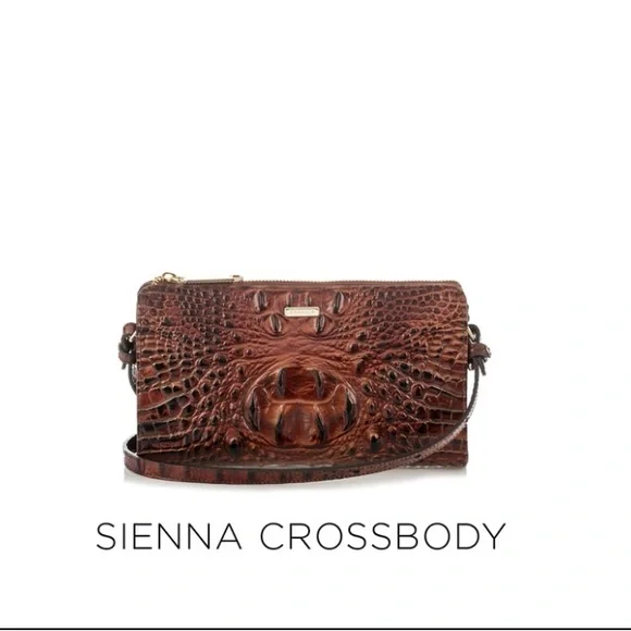 Brahmin Gold Croc-Embossed Crossbody Bag - Picture 6 of 10